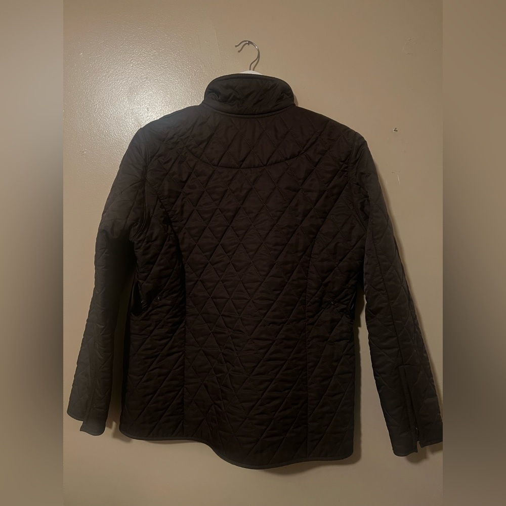 Burberry Quilted barn jacket coat brown ssense revolve Anthropologie button zip - Picture 10 of 13